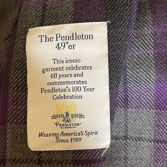Pendleton Women's Purple Plaid Blazer - Picture 6 of 7